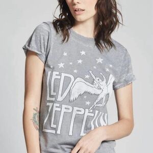 Led Zeppelin Recycled Karma Gray Star Graphic Tee.